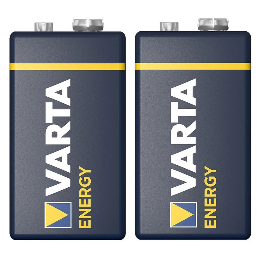 Varta Energy Alkaline batterij - 2x - 9V - blokbatterij - LR61 -