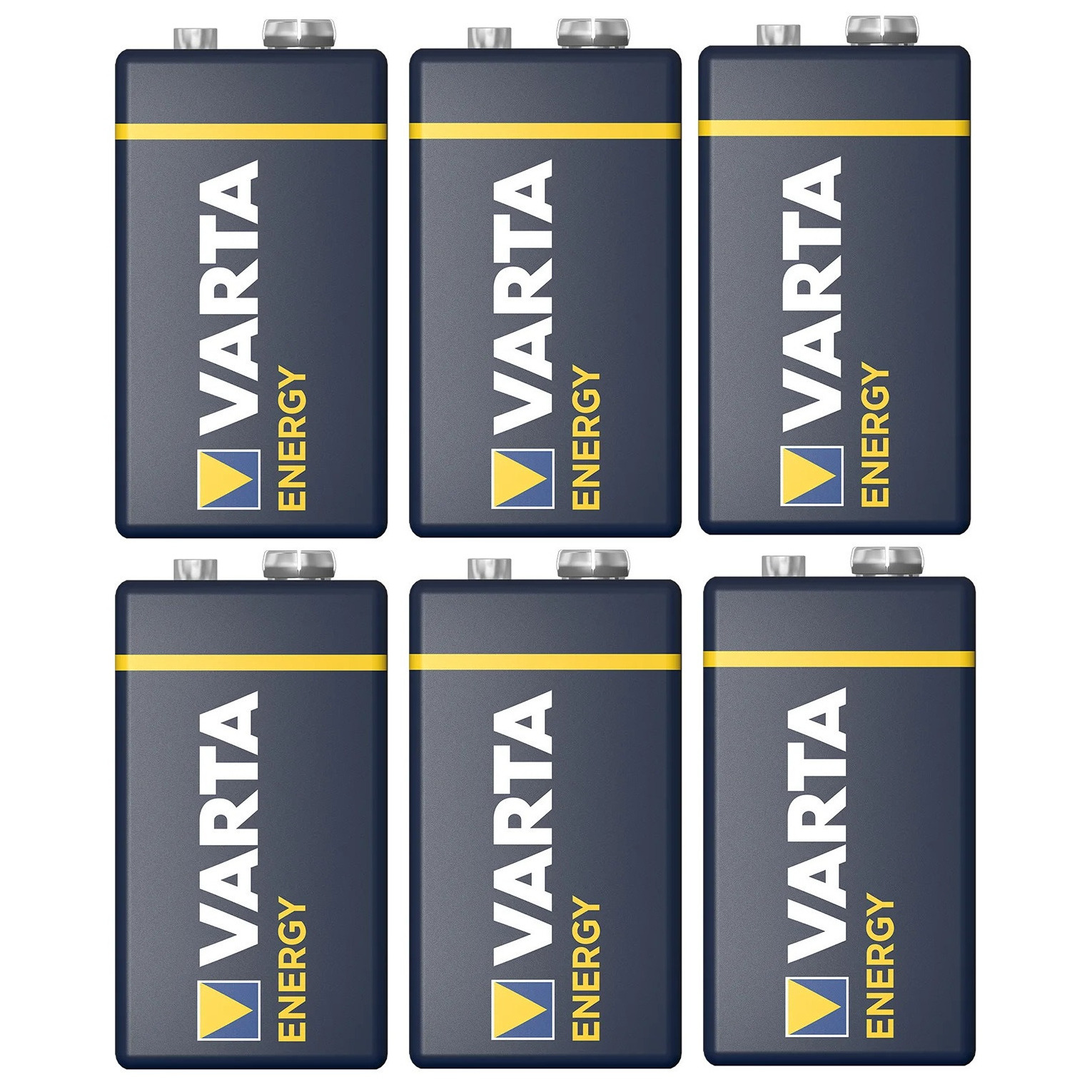 Varta Energy Alkaline batterij - 6x - 9V - blokbatterij - LR61 -