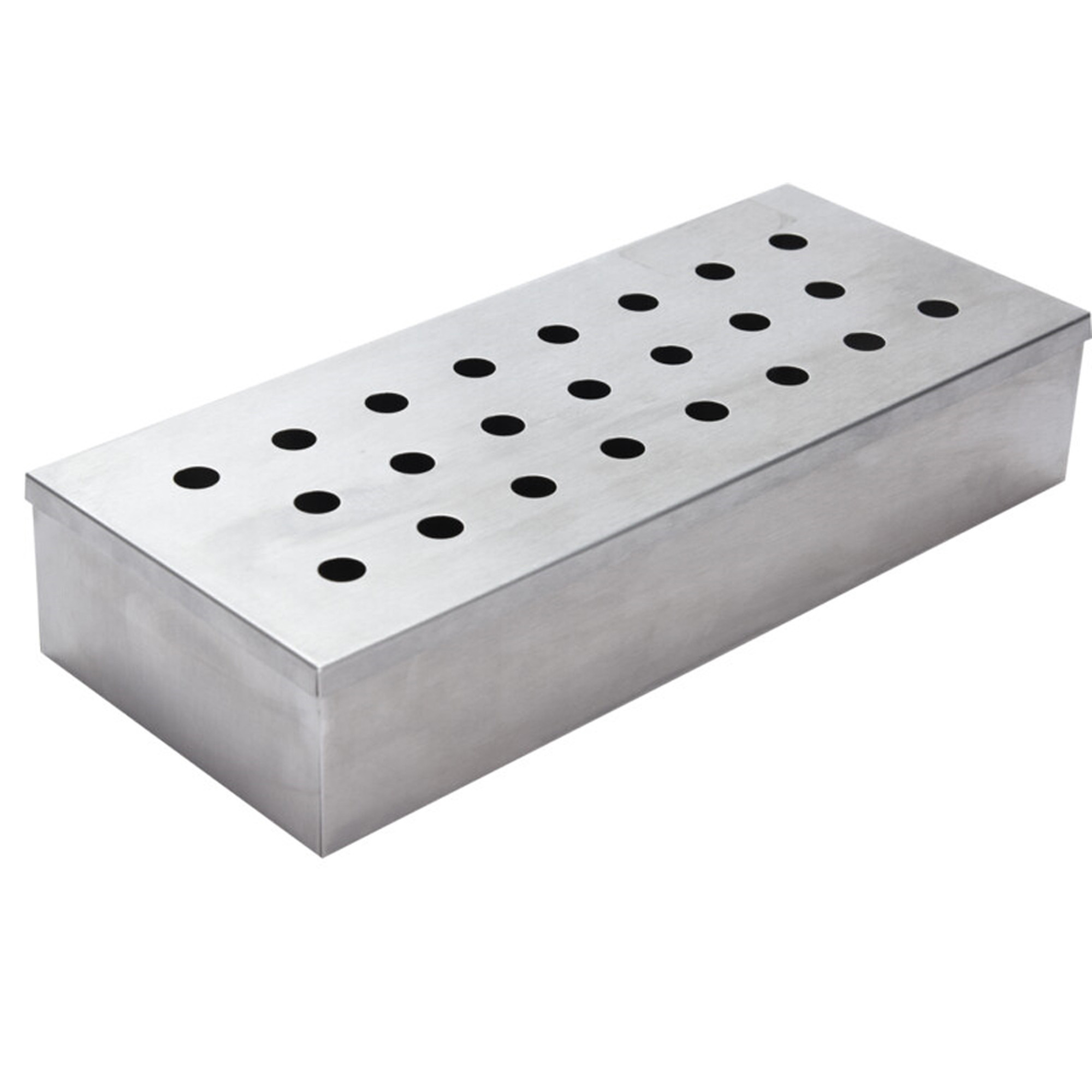 Smokerbox - voor de BBQ - RVS - 24 x 10 x 4,5 cm - rookbox -