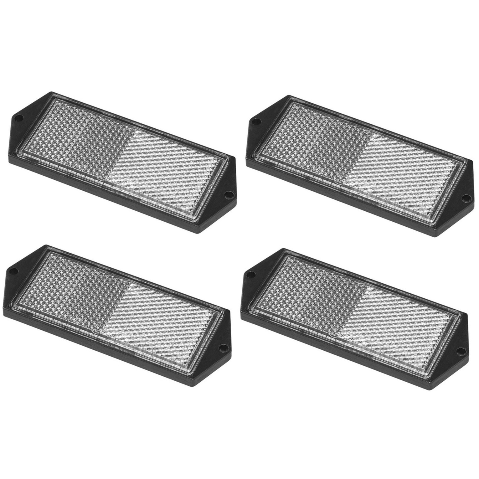 ProPlus Reflector - set 4x - wit - schroefbevestiging - 104 x 40 mm -
