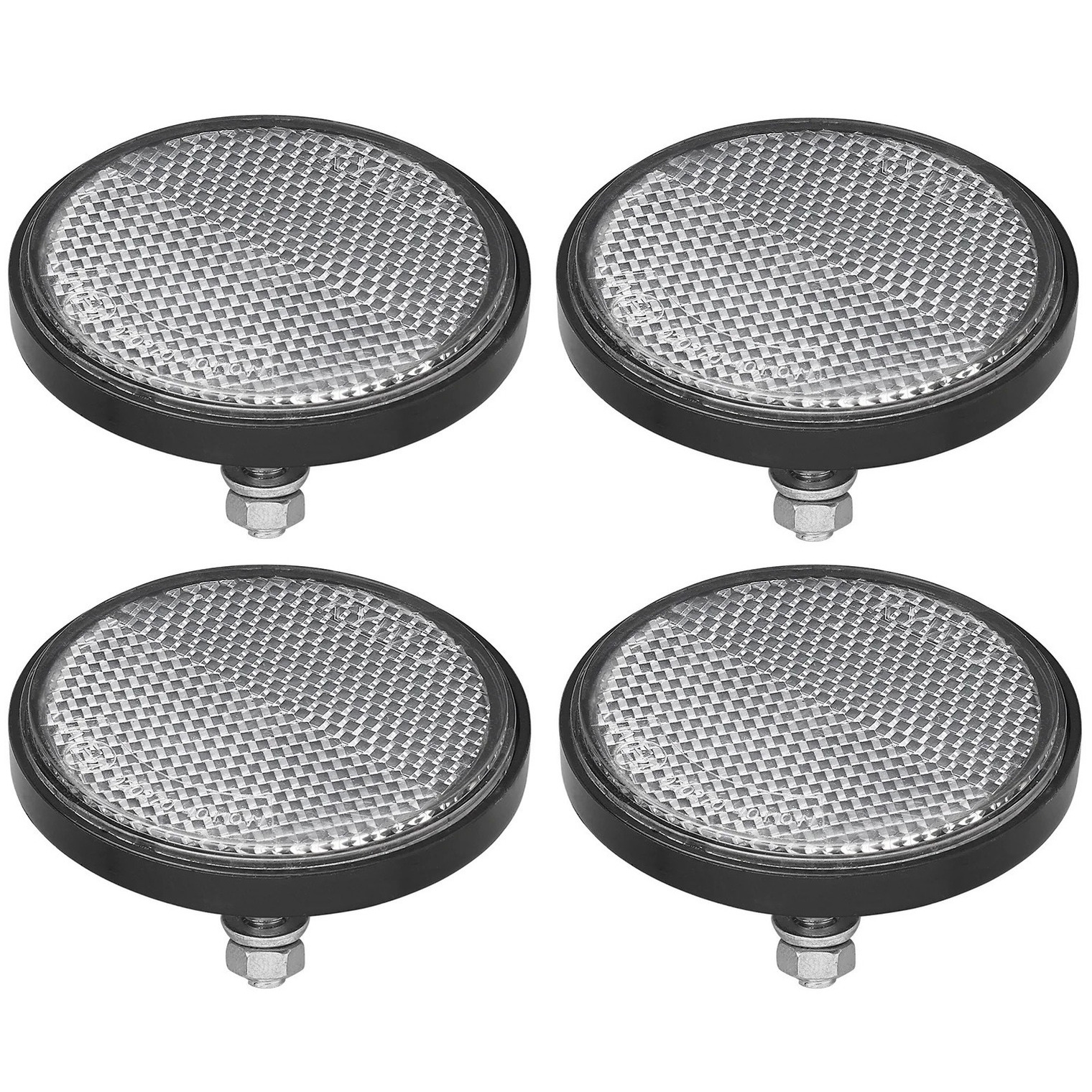 ProPlus Reflector - set 4x - wit - boutbevestiging - 60mm - M5 bout - rond -