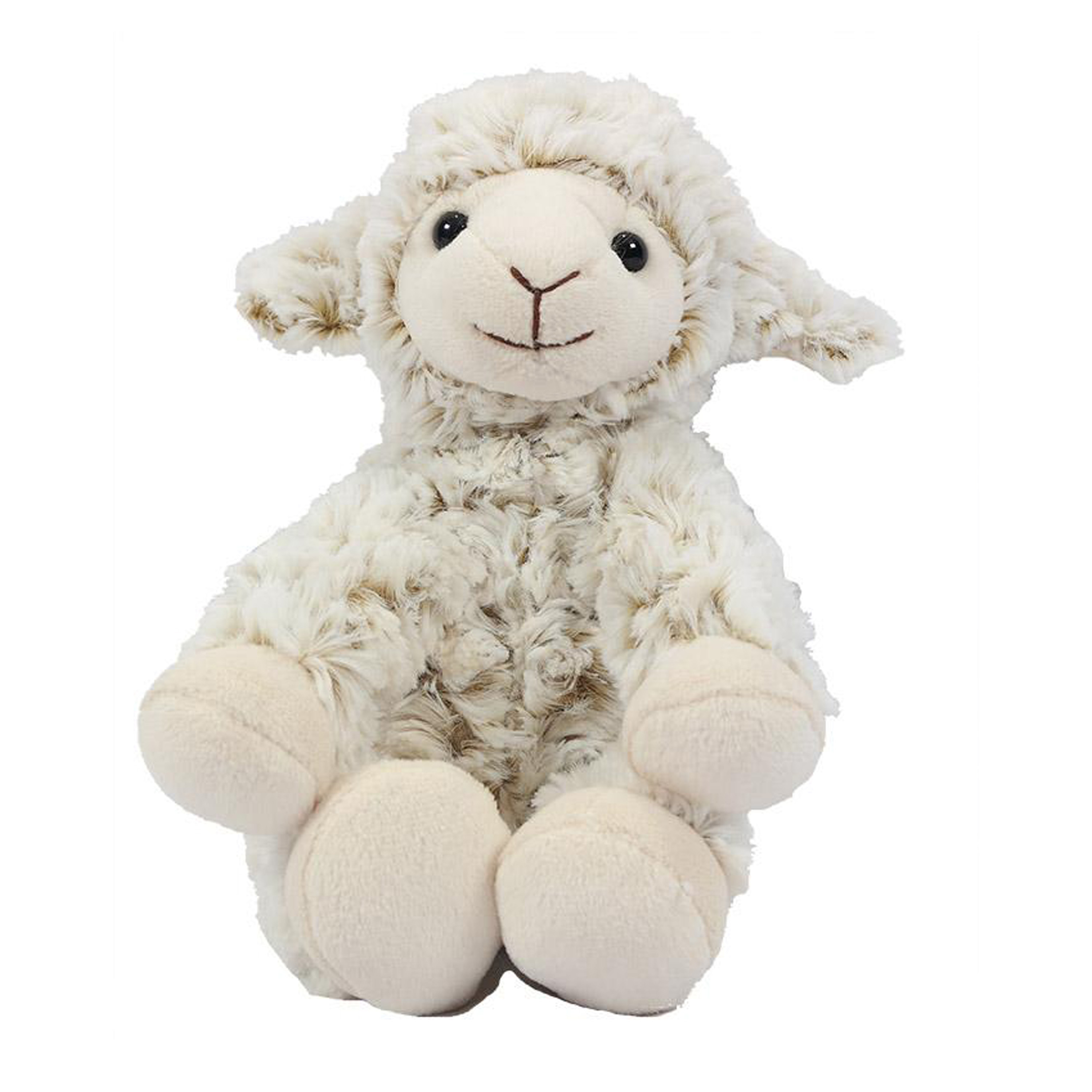 Knuffeldier Schaap/lammetje - zachte pluche stof - premium kwaliteit knuffels - wit - 19 cm -