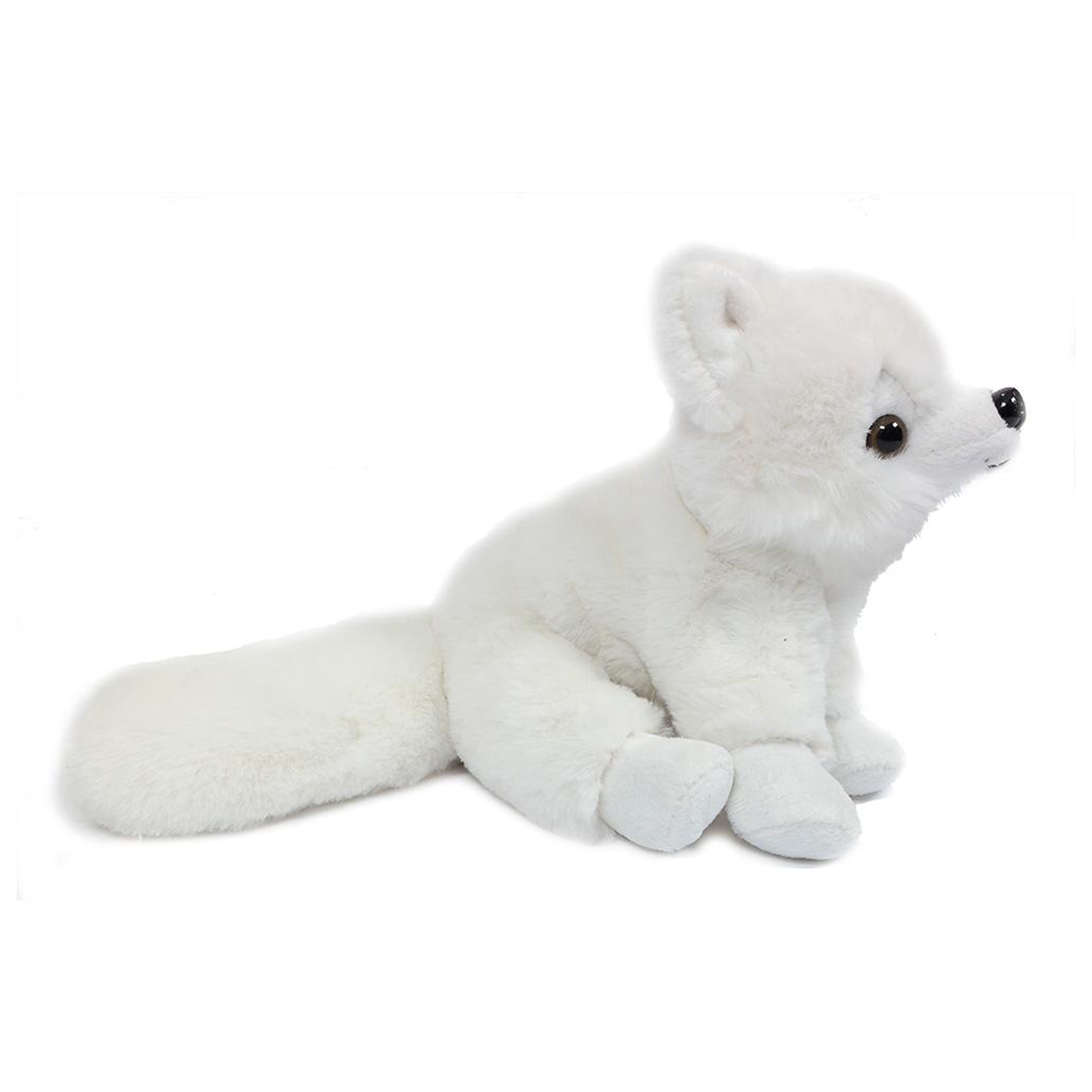 Knuffeldier Poolvos - zachte pluche stof - wit - premium kwaliteit knuffels - 23 cm -