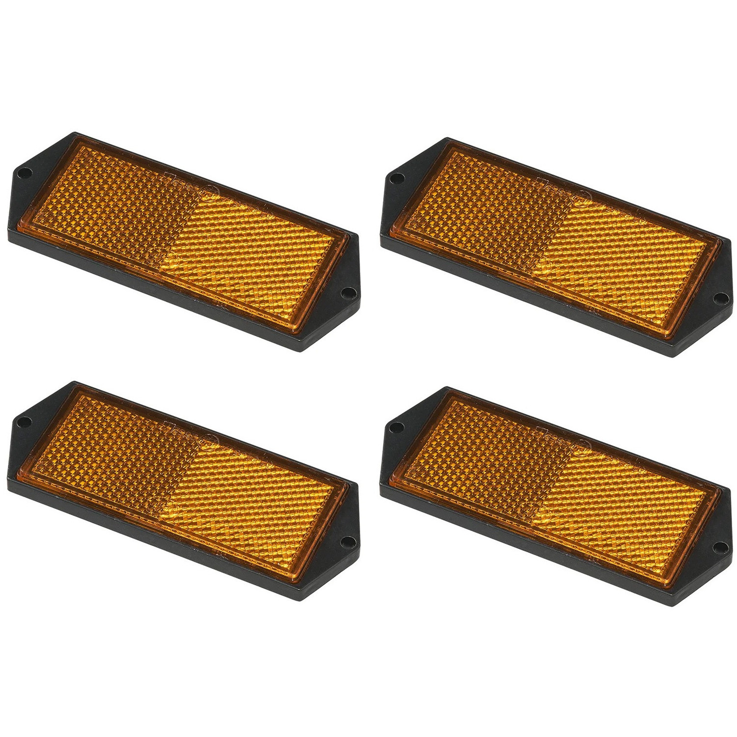 ProPlus Reflector - set 4x - oranje - schroefbevestiging - 104 x 40 mm -
