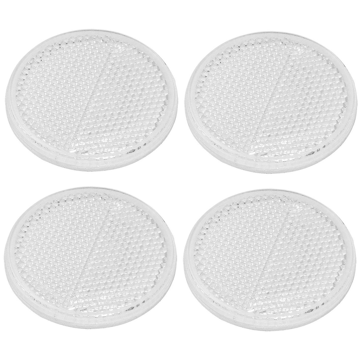 ProPlus Reflector - set 4x - wit - zelfklevend - 60mm - rond -