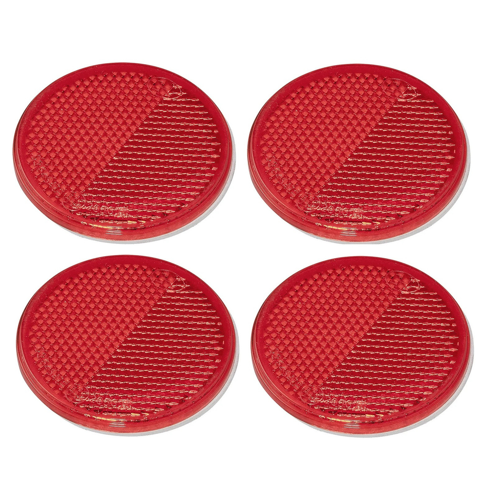ProPlus Reflector - set 4x - rood - zelfklevend - 60mm - rond -