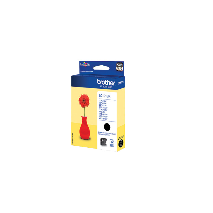 Brother Originele LC-121BK zwarte inktcartridge inkt Zwart