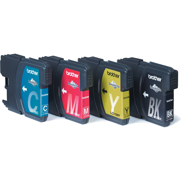 Brother Inkt - LC-1100VALBP inkt 4-kleurig (Zwart, Cyaan, Magenta, Geel)