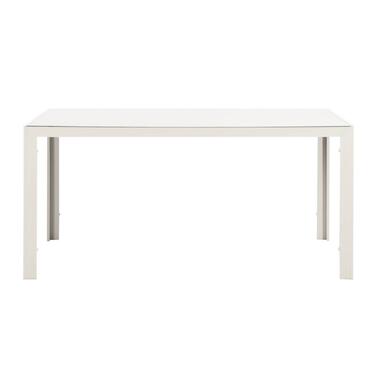 Tuintafel Savoie - aluminium/glas zand - 75x160x90 cm - Leen Bakker