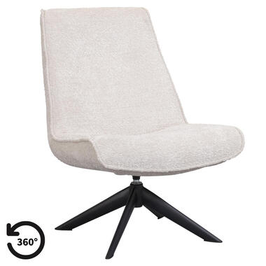 Fauteuil Nora - crème - Leen Bakker