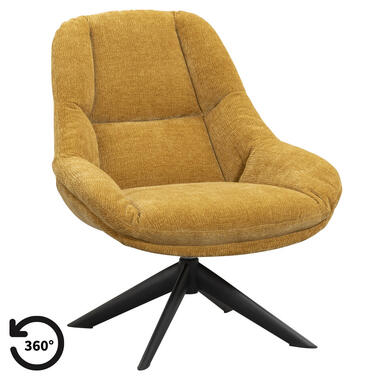 Fauteuil Lynn - oker - Leen Bakker