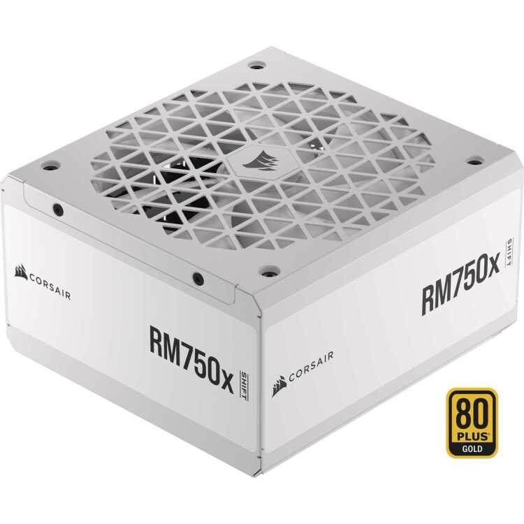 Corsair RM750x SHIFT White, 750W voeding 3x PCIe, 1x 12VHPWR, Kabelmanagement