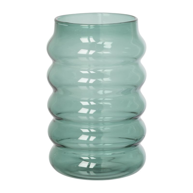 Drinkglas bubbel - groen - ø8x13 cm