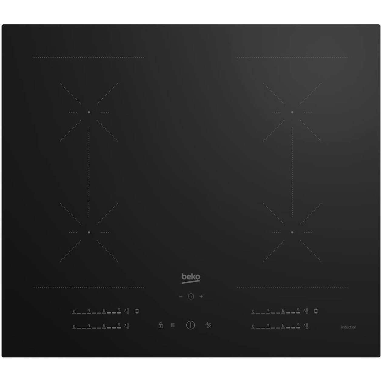 Beko HII64720SUF2T Selective Line Inductie inbouwkookplaat Zwart