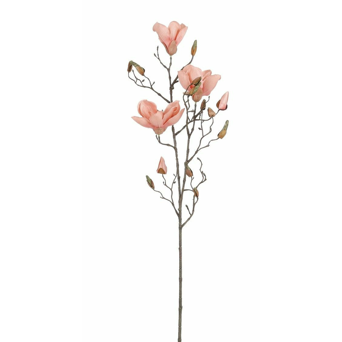 Kunstbloem Magnolia tak - 88 cm - perzik roze - Kunst zijdebloemen -