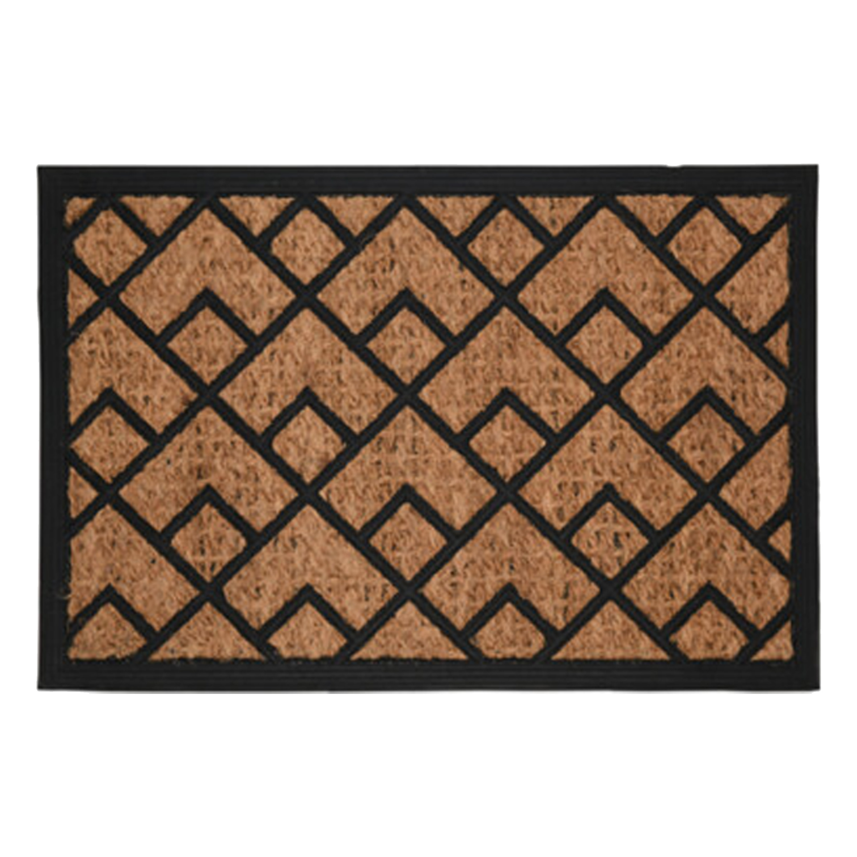 Deurmat met print - voor binnen en buiten - kokosvezel - 60 x 40 cm - Droogloopmat -