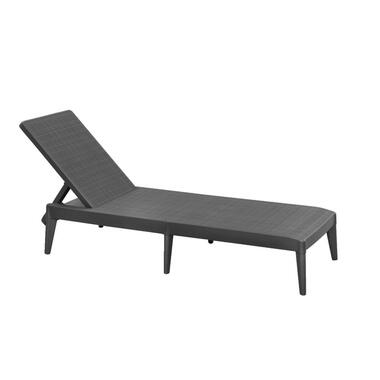 Ligbed Sirolo - kunststof/antraciet - 29x168x60 cm - Leen Bakker