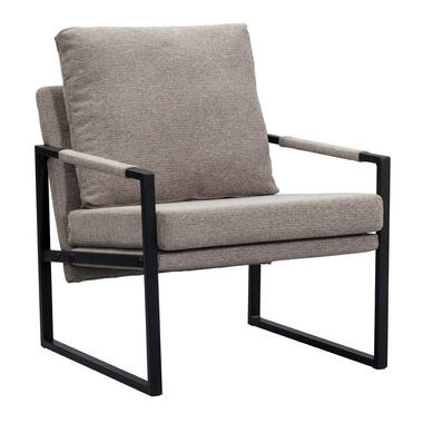 Fauteuil Milan - taupe - Leen Bakker