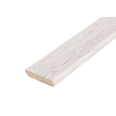 Plakplint Silver - grijs eiken - 240 cm - Leen Bakker