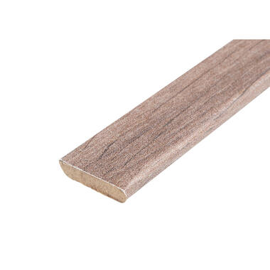 Plakplint Ferrara - donker eiken - 240cm - Leen Bakker