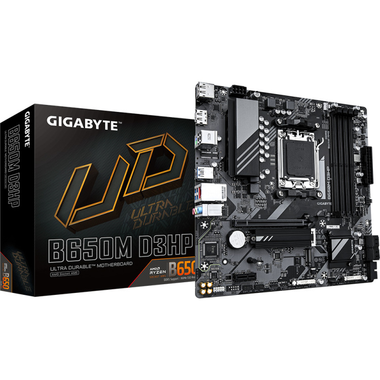 GIGABYTE B650M D3HP moederbord RAID, 2.5 Gb-LAN, Sound, µATX