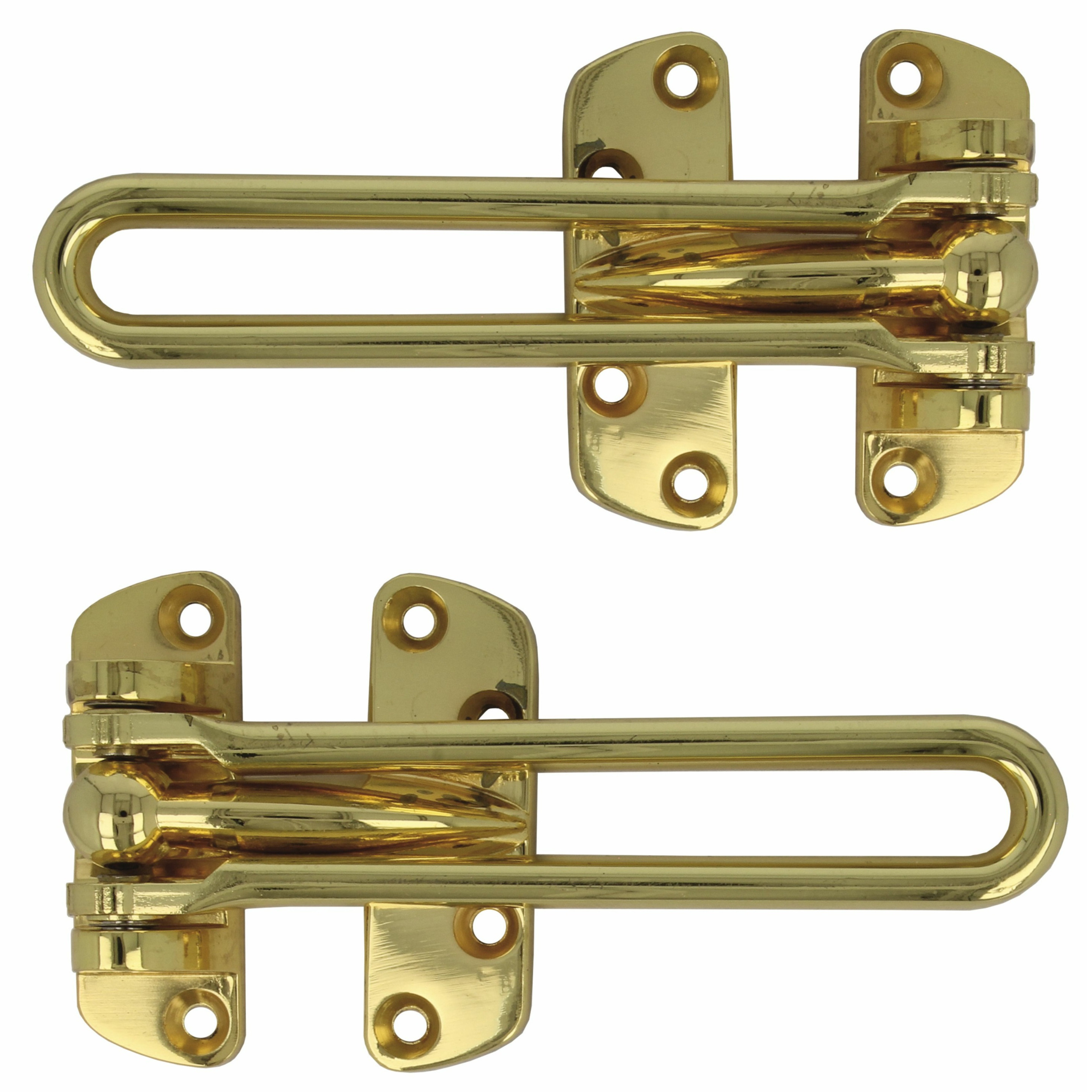 AMIG kierstandhouder - 2x - 120mm - goud - incl schroeven - inbraakbeveiliging -