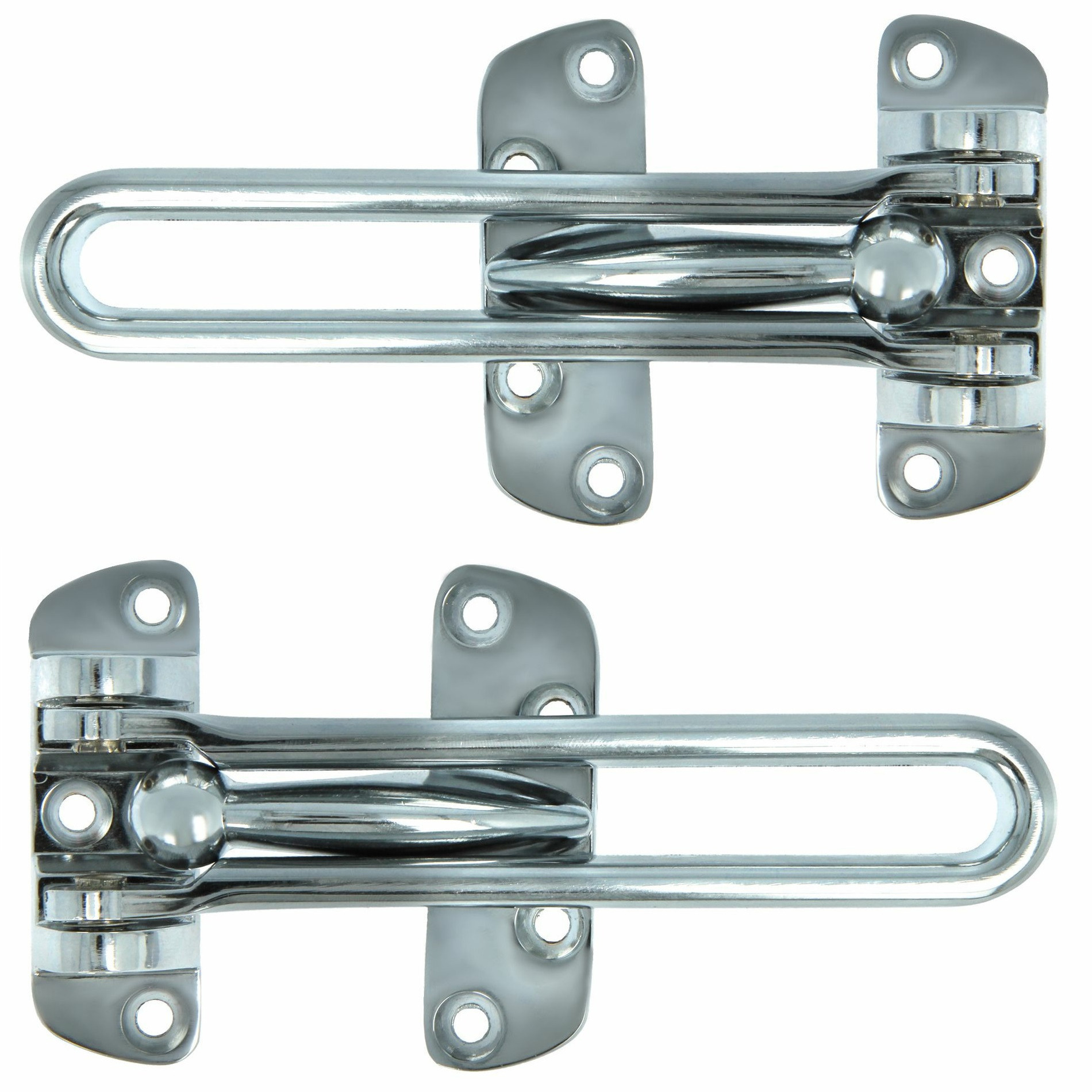 AMIG kierstandhouder - 2x - 120mm - zilver - incl schroeven - inbraakbeveiliging -