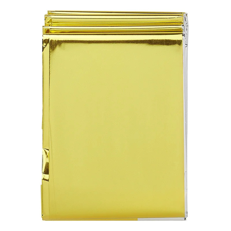 Nooddeken - 155 x 202 cm - goud - reddingsdeken/isolatiedeken/warmtedeken -