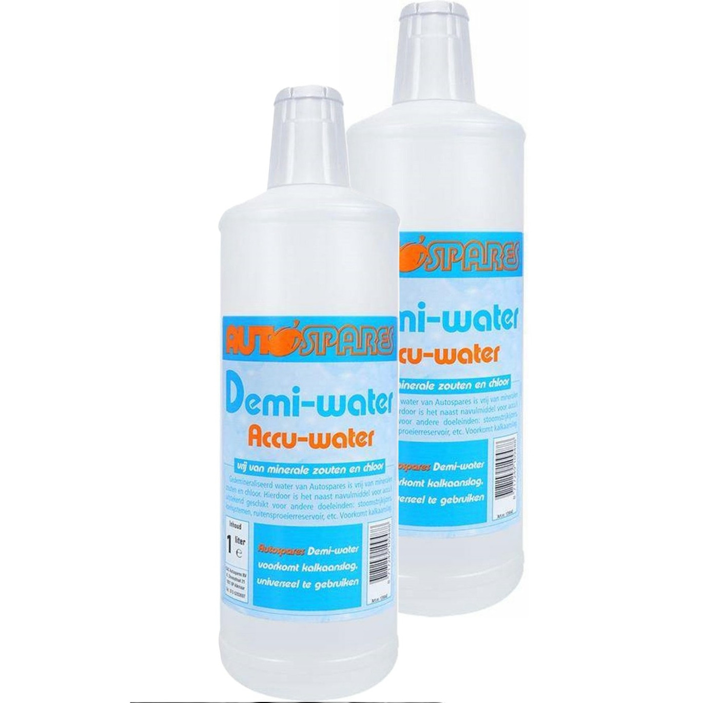 Accuwater - 2x - gedemineraliseerd water - 1 liter -