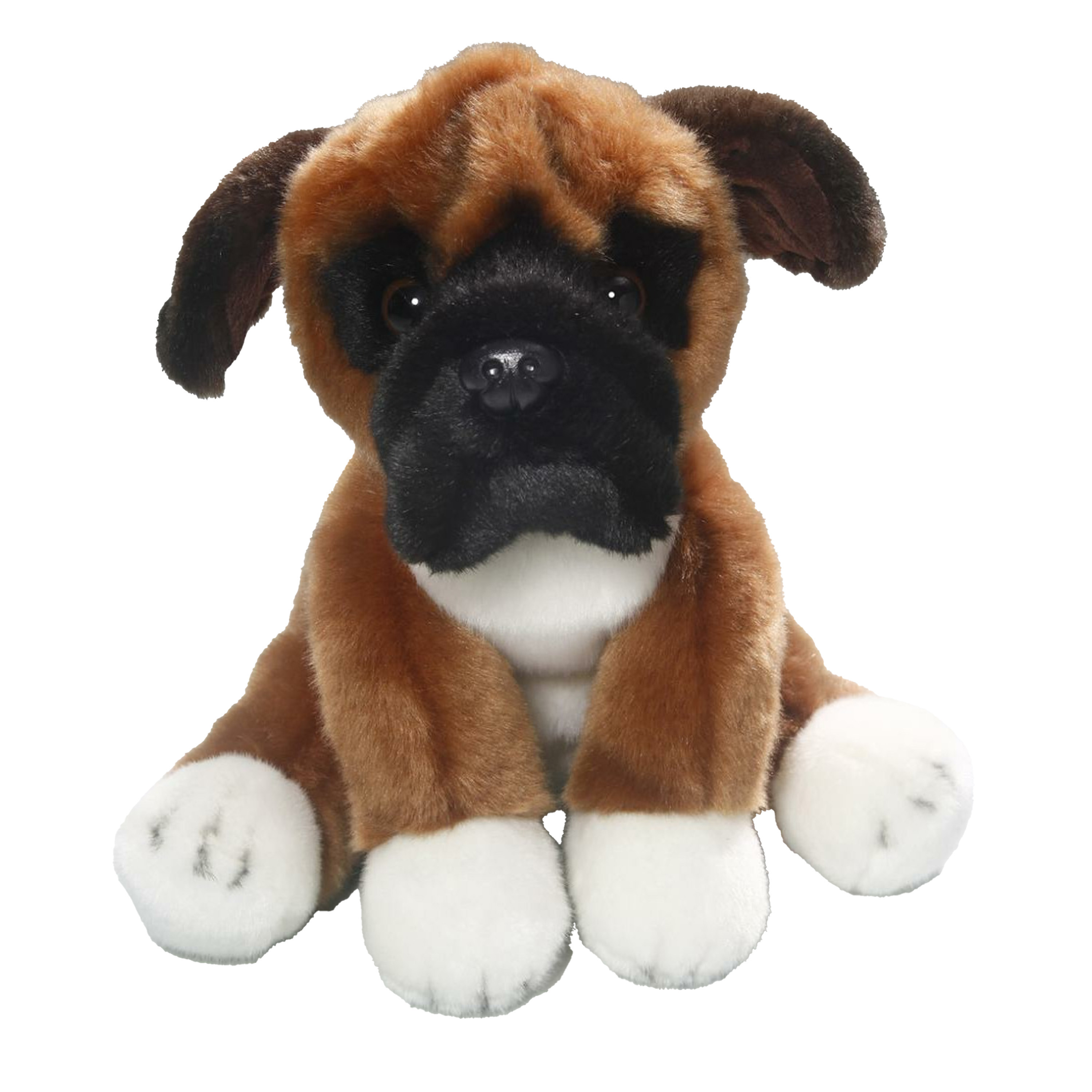 Knuffeldier Boxer hond - zachte pluche stof - premium kwaliteit knuffels - 23 cm -