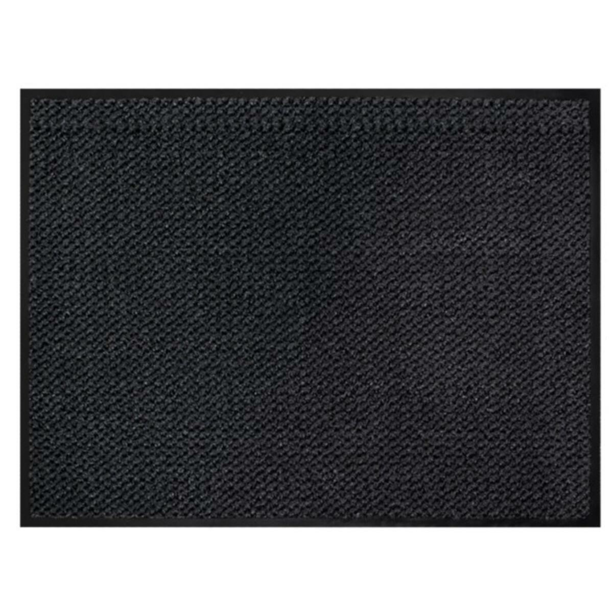 Deurmat - anti slip - kunststof - antraciet - 60 x 40 cm - voor binnen - schoonloopmat -