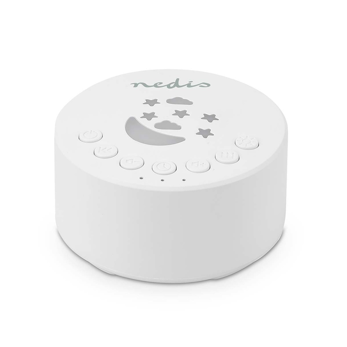Nedis White Noise Machine | 18 Sound Options | 1 W | Maximale batterijduur: 18 uur | Dimbaar Licht | Tijds Smart home accessoire