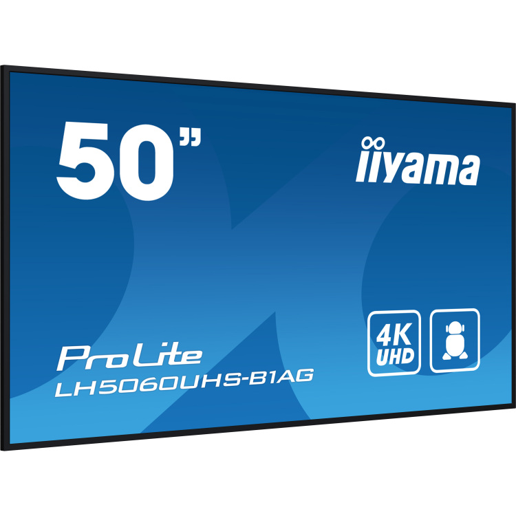 iiyama ProLite LH5060UHS-B1AG public display HDMI, LAN, WiFi, USB, Audio, Android