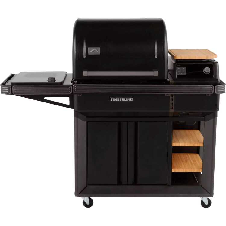 Traeger Timberline Pellet Grill barbecue WiFIRE, touchscreen, inductiekookplaat aan zijkant