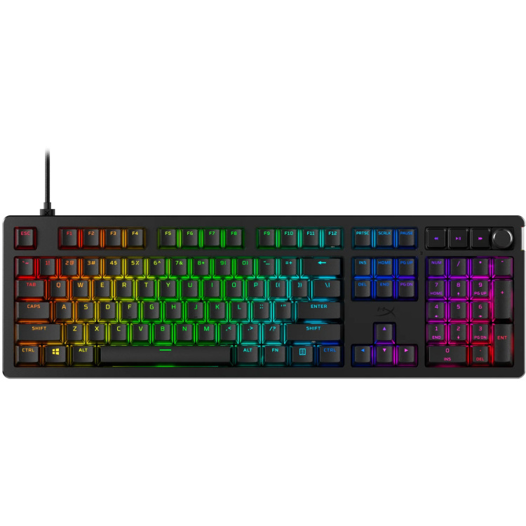 HyperX Alloy Rise gaming toetsenbord RGB leds, PBT Keycaps, hot swap