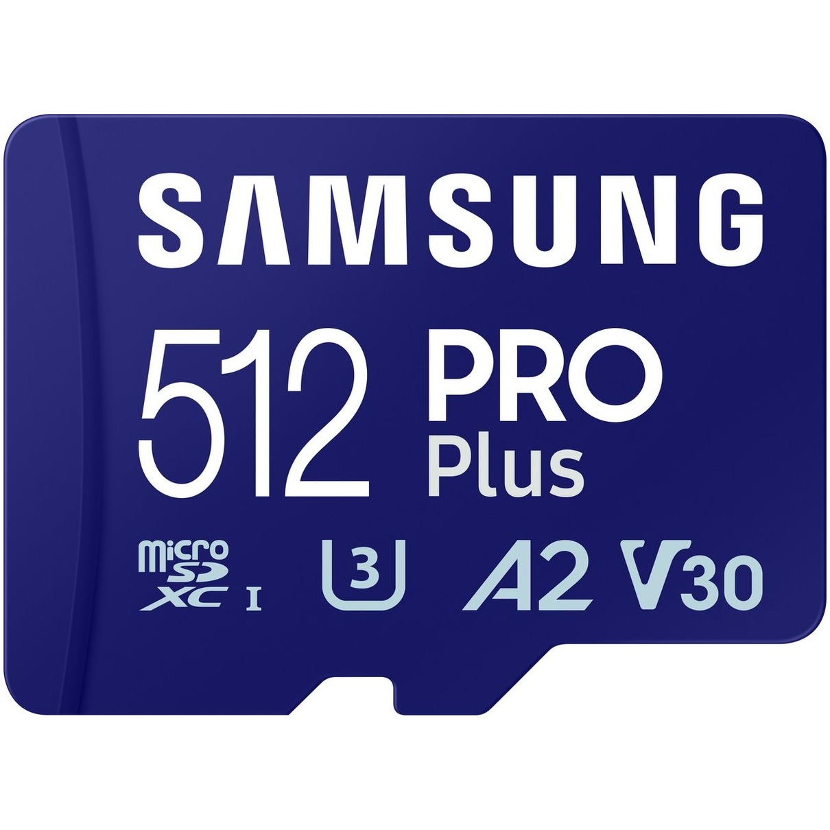 Samsung PRO Plus 512GB (2023) microSDXC + SD Adapter Micro SD-kaart Blauw