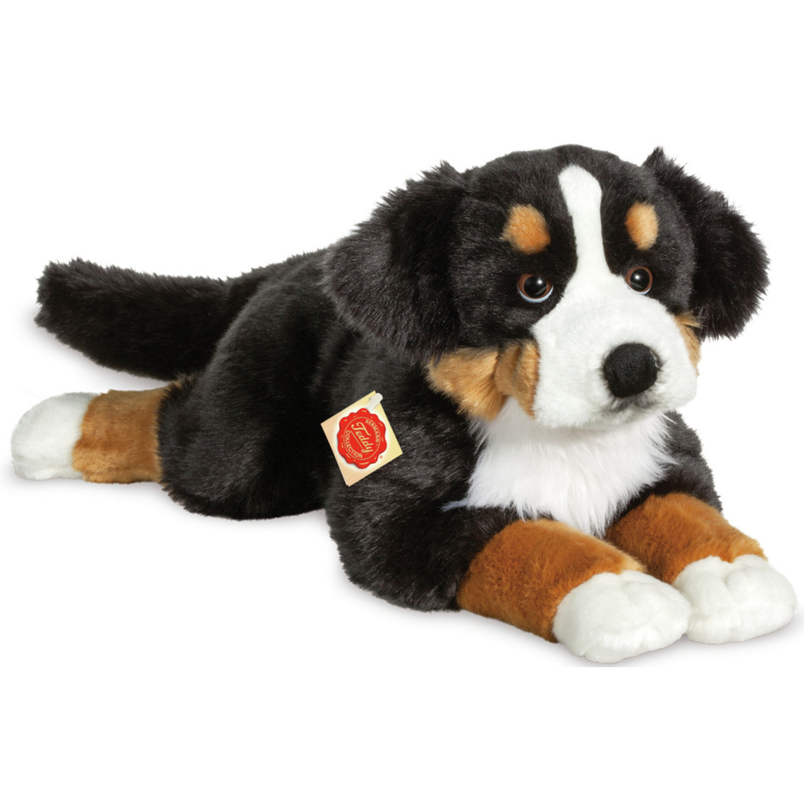 Knuffeldier hond Berner Sennen - zachte pluche stof - premium knuffels - multi kleuren - 60 cm -
