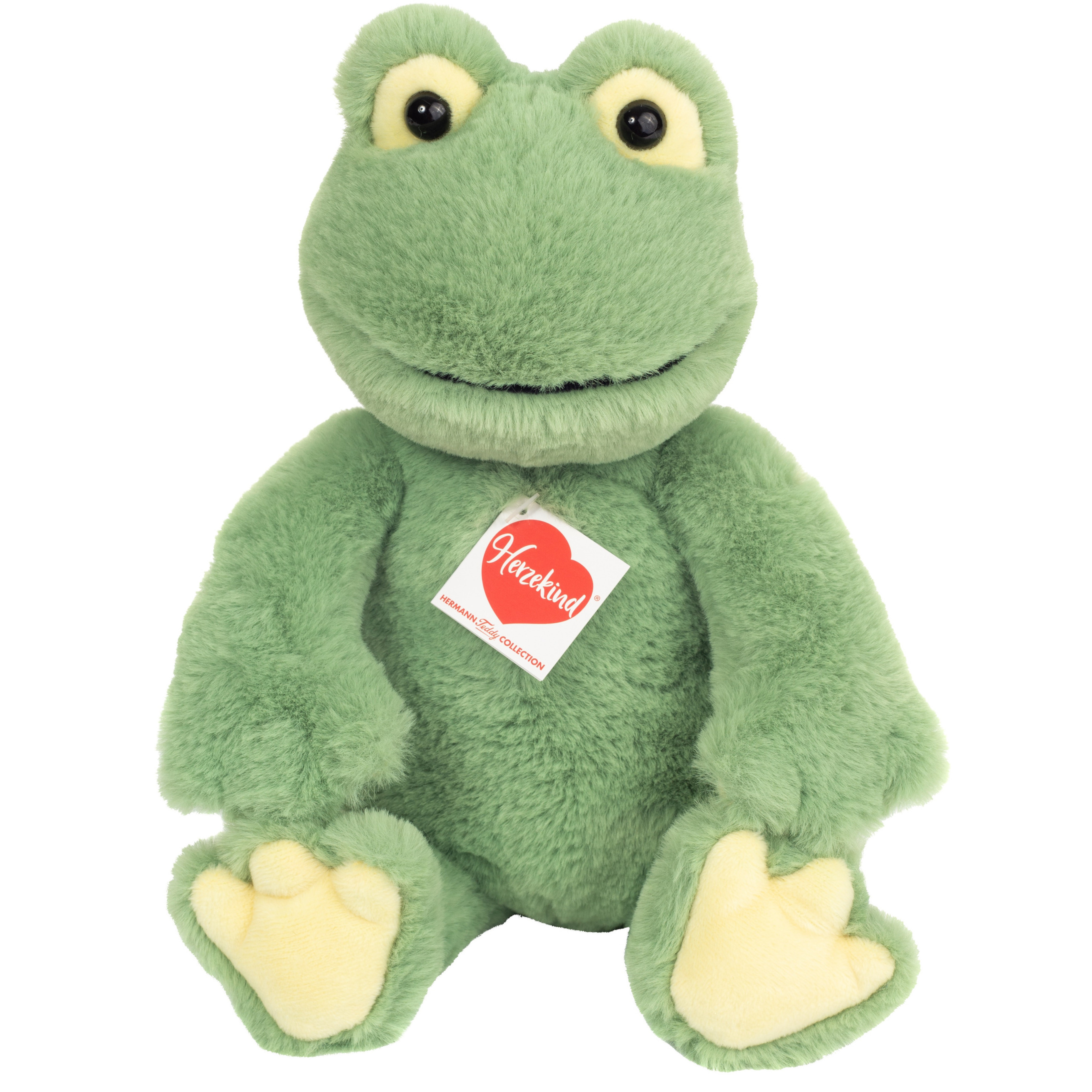 Knuffeldier Kikker - zachte pluche stof - premium kwaliteit knuffels - groen - 32 cm -