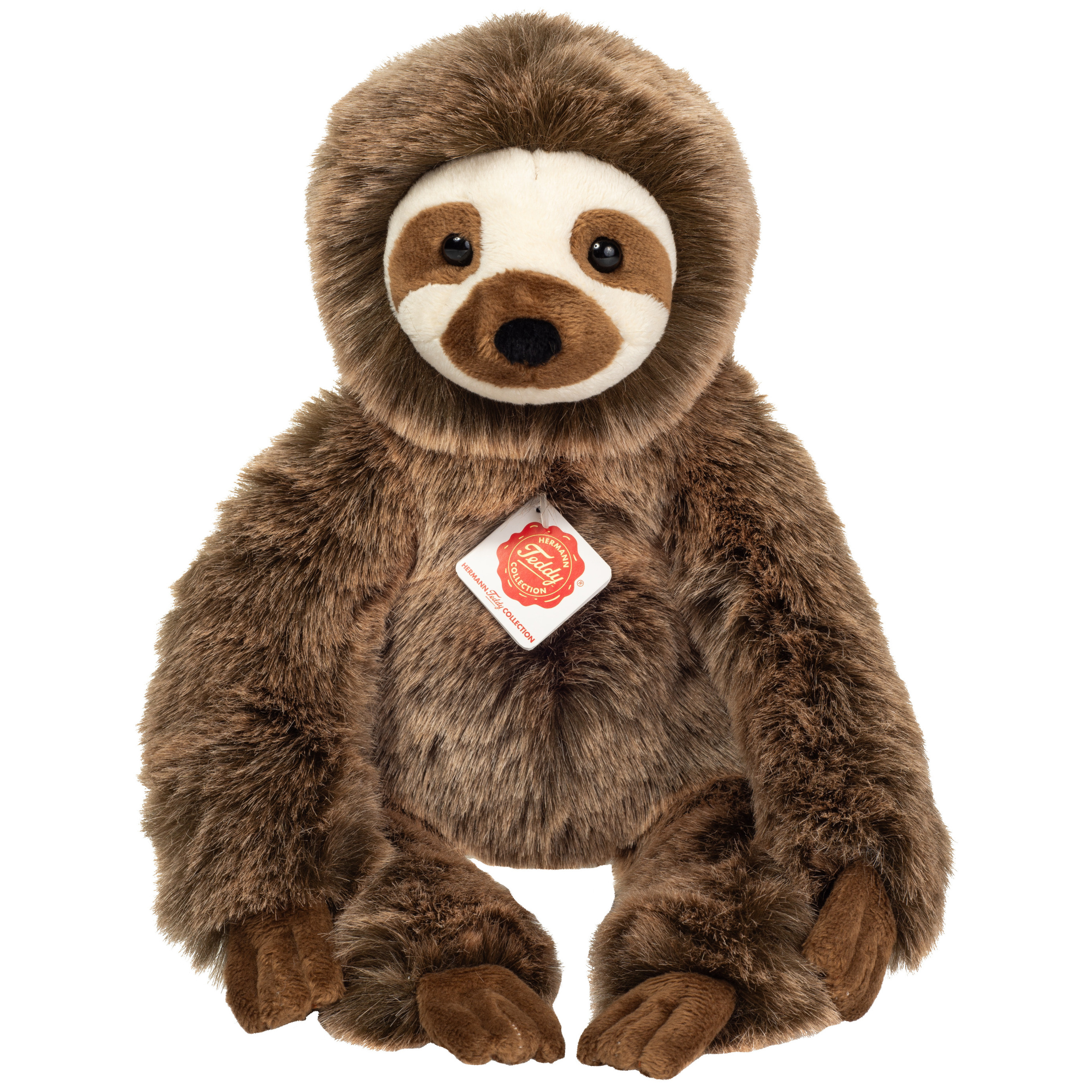 Knuffeldier Luiaard - zachte pluche stof - premium kwaliteit knuffels - bruin - 40 cm -