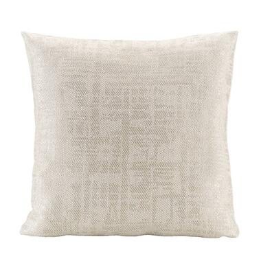 Sierkussen Lucia - goudkleur/crème - 45x45 cm - Leen Bakker