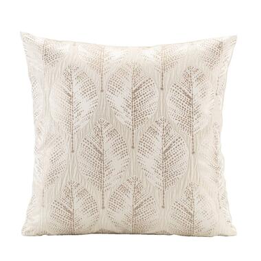 Sierkussen Hannah - goud/creme - 45x45 cm - Leen Bakker