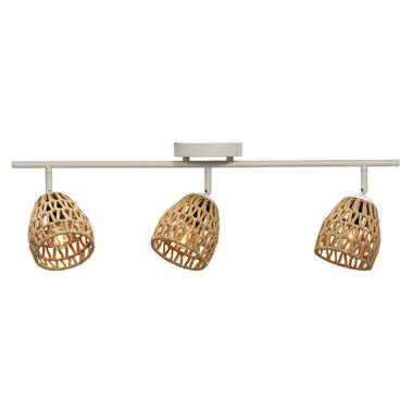 3-spot Ilva - naturel - 26x9,5x65 cm - Leen Bakker