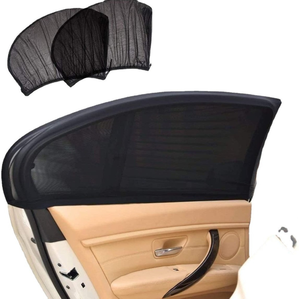 Gerimport luxe auto zonneschermen set - zwart - universeel -