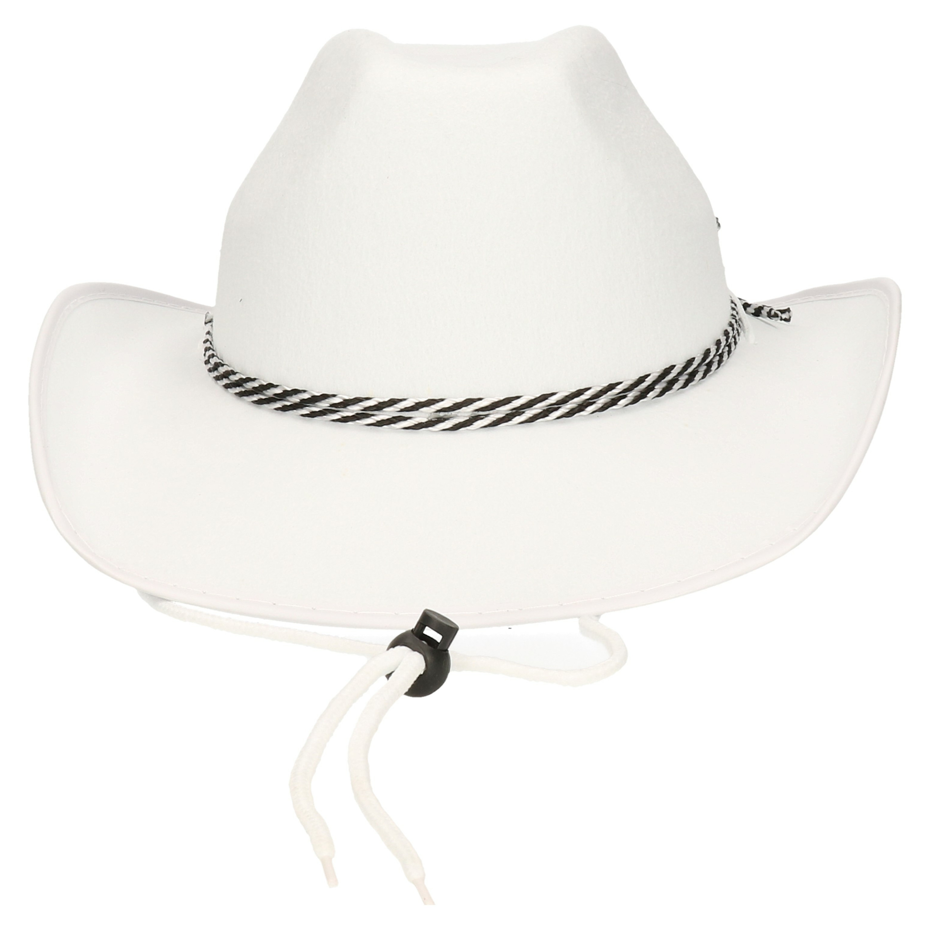 Carnaval verkleed Cowboy hoed Memphis - wit - volwassenen - Western thema -