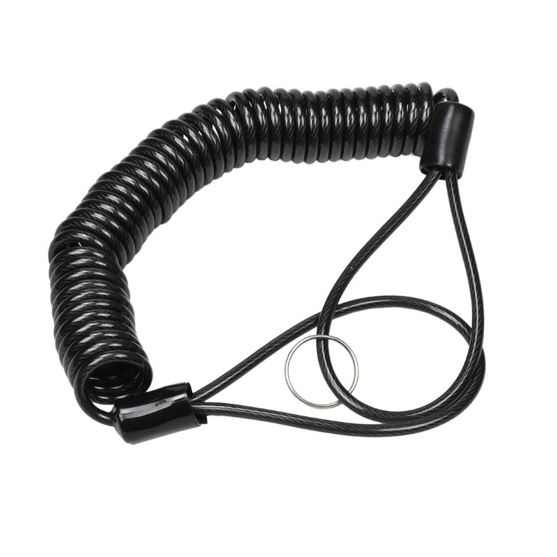 Staalkabel met lussen - 5 meter x 4 millimeter - geplastificeerd - kabelslot - terraskabel -