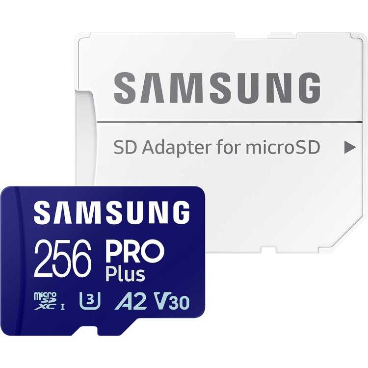 SAMSUNG PRO Plus 256 GB microSDXC (2023) geheugenkaart UHS-I U3, Class 10, V30, A2