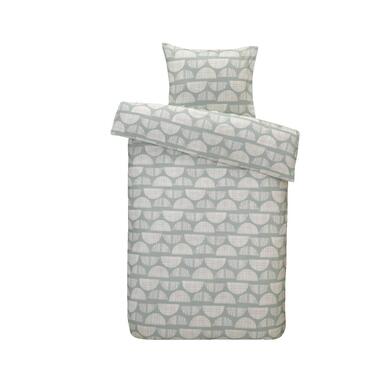 Comfort dekbedovertrek Roel - blauw/wit - 140x200/220 cm - Leen Bakker