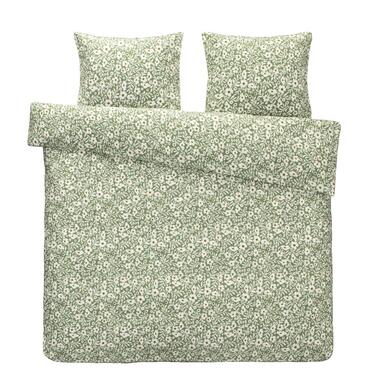 Comfort dekbedovertrek Nina - groen - 200x200/220 cm - Leen Bakker