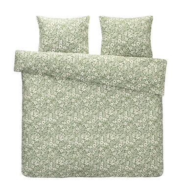 Comfort dekbedovertrek Nina - groen - 240x200/220 cm - Leen Bakker