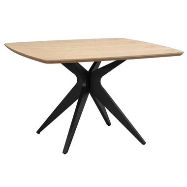 Eettafel Suzanne vierkant - naturel - 120x120 cm - Leen Bakker